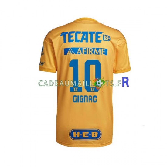 Tigres UANL Maillot avec flocage Andre-Pierre Gignac 10 Domicile 2022-2023 ,Homme MC