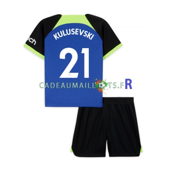 Tottenham Hotspur Maillot avec flocage Dejan Kulusevski 21 Extérieur 2022-2023 ,Tenue Enfant MC