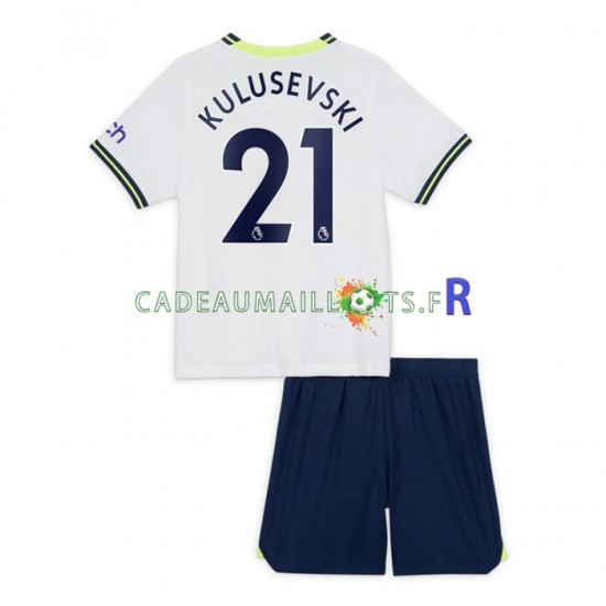 Tottenham Hotspur Maillot avec flocage Dejan Kulusevski 21 Domicile 2022-2023 ,Tenue Enfant MC