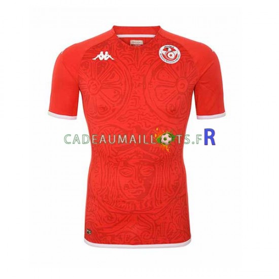 Tunisie Maillot avec flocage Domicile Coupe du Monde 2022 ,Homme MC