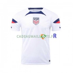 États-Unis Maillot avec flocage Domicile Coupe du Monde 2022 ,Homme MC