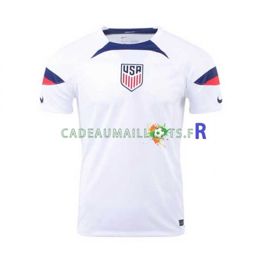 États-Unis Maillot avec flocage Domicile Coupe du Monde 2022 ,Homme MC