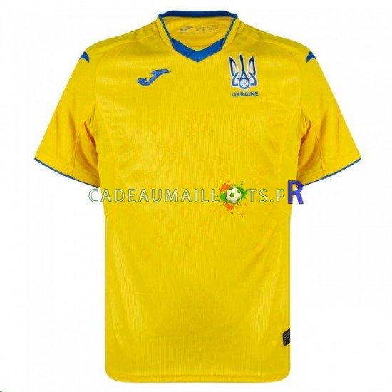 Ukraine Maillot avec flocage Domicile 2020-2021 ,Homme MC