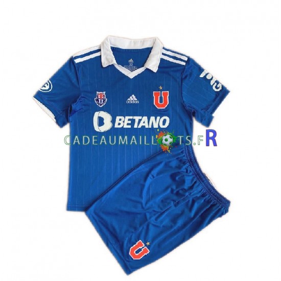 Universidad de Chile Maillot avec flocage Domicile 2022 ,Tenue Enfant MC