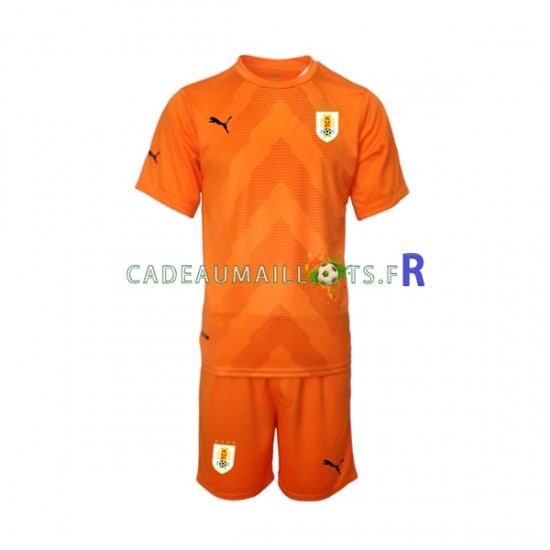 Uruguay Maillot avec flocage Gardien Extérieur Coupe du Monde 2022 ,Tenue Enfant MC