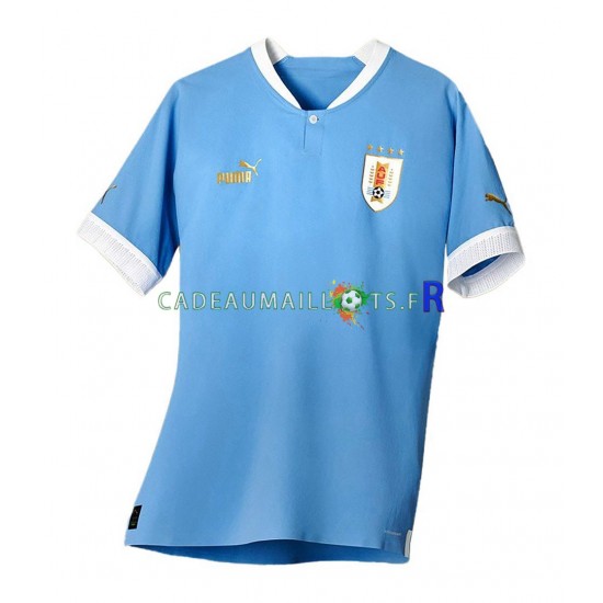 Uruguay Maillot avec flocage Domicile Coupe du Monde 2022 ,Homme MC