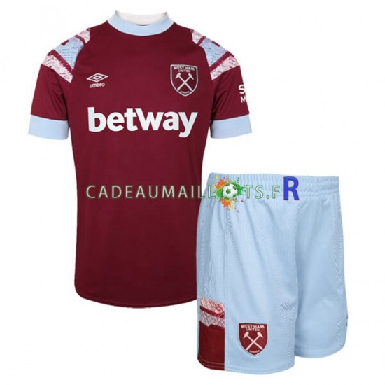 West Ham United Maillot avec flocage Domicile 2022-2023 ,Tenue Enfant MC