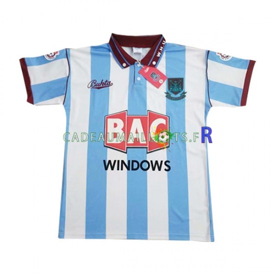 West Ham United Maillot avec flocage Rétro Extérieur 1991-1992 ,Homme MC