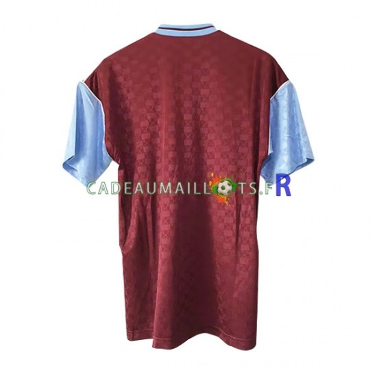 West Ham United Maillot avec flocage Rétro Domicile 1989-1990 ,Homme MC