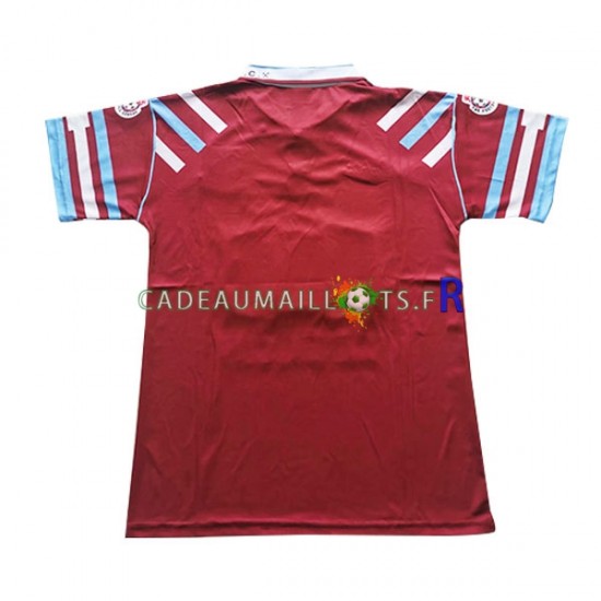 West Ham United Maillot avec flocage Rétro Domicile 1991-1992 ,Homme MC