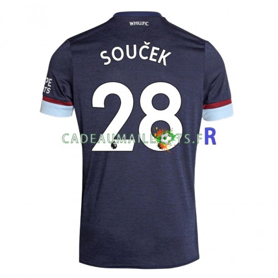 West Ham United Maillot avec flocage Tomas Soucek 28 3ème 2021-2022 ,Homme MC