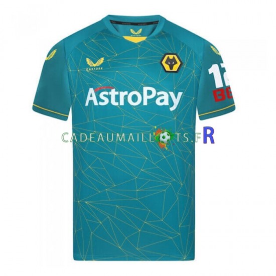 Wolverhampton Wanderers Maillot avec flocage Extérieur 2022-2023 ,Homme MC