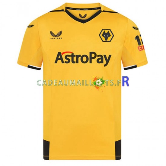 Wolverhampton Wanderers Maillot avec flocage Domicile 2022-2023 ,Homme MC